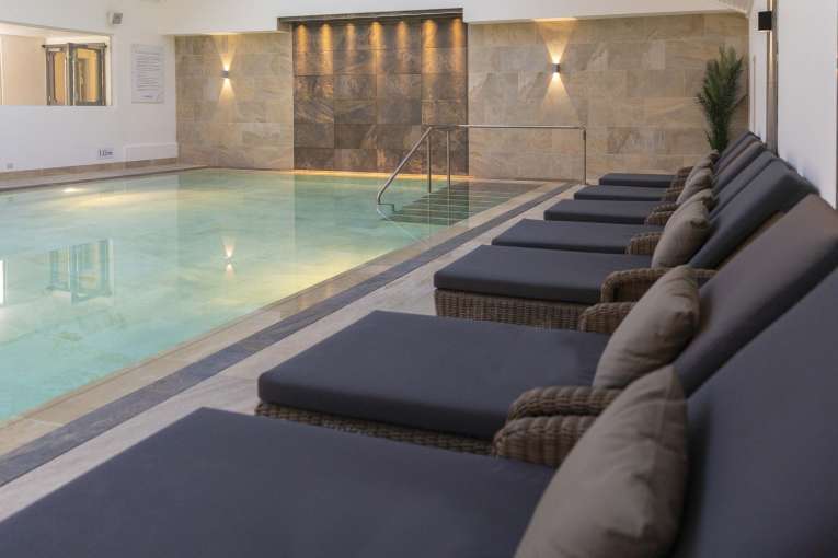 Saunton Sands Hotel Source Spa Loungers by Indoor Swimming Pool