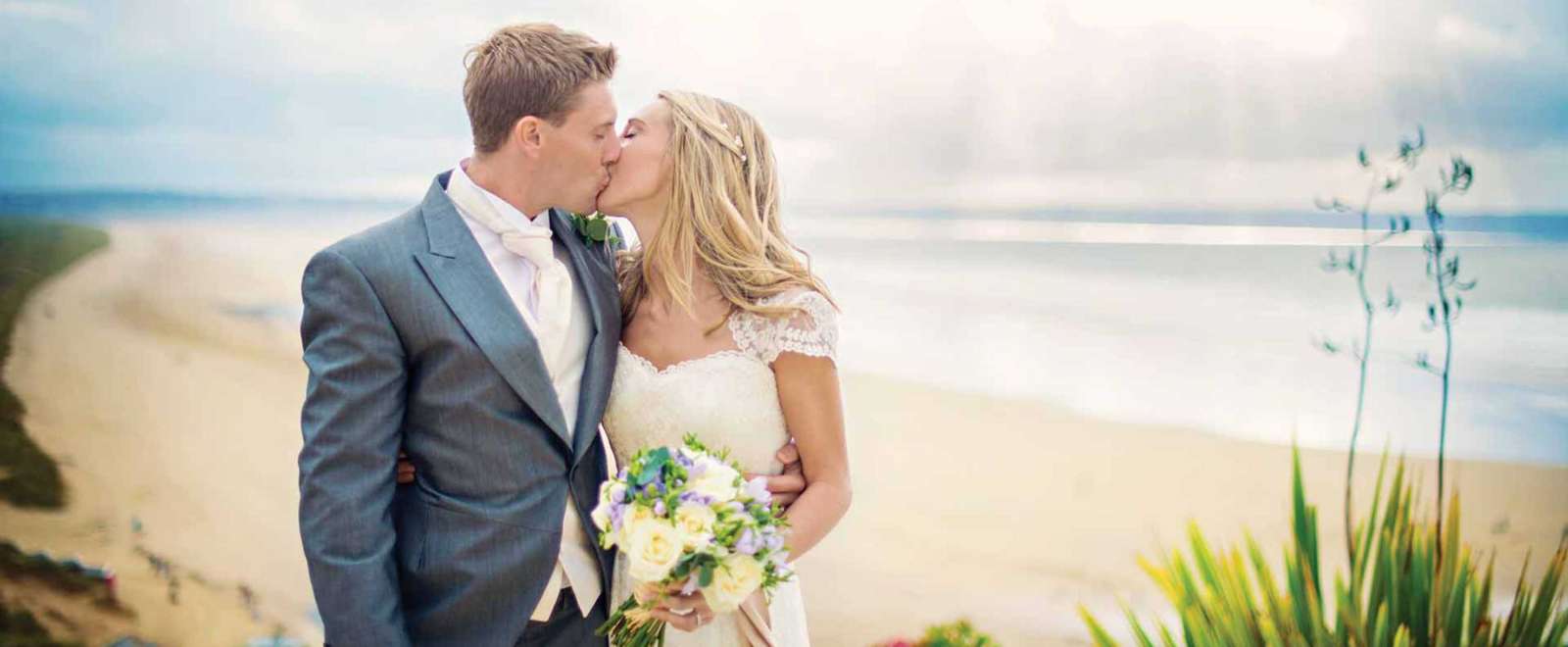Wedding at Saunton Sands with beach views