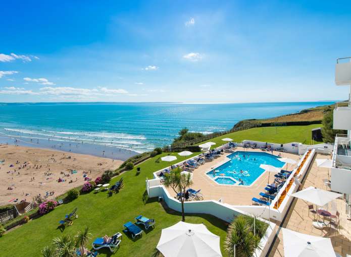 Summer view from Saunton Sands Hotel