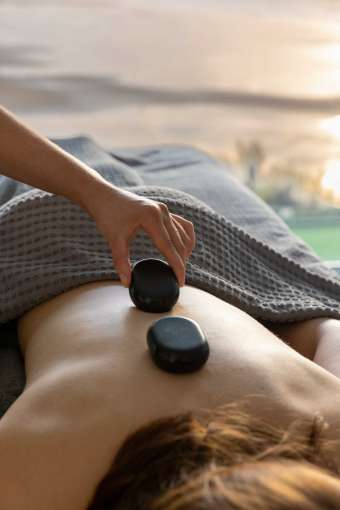 Hot stone massage