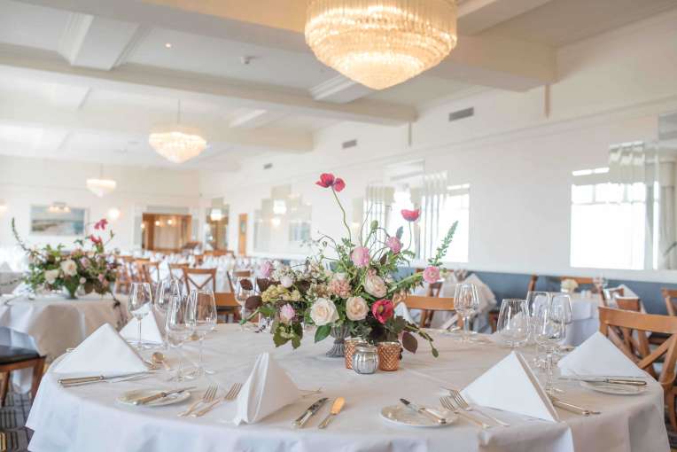Wedding table set up in The Dining Room