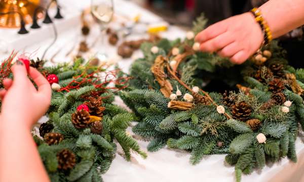 wreath making