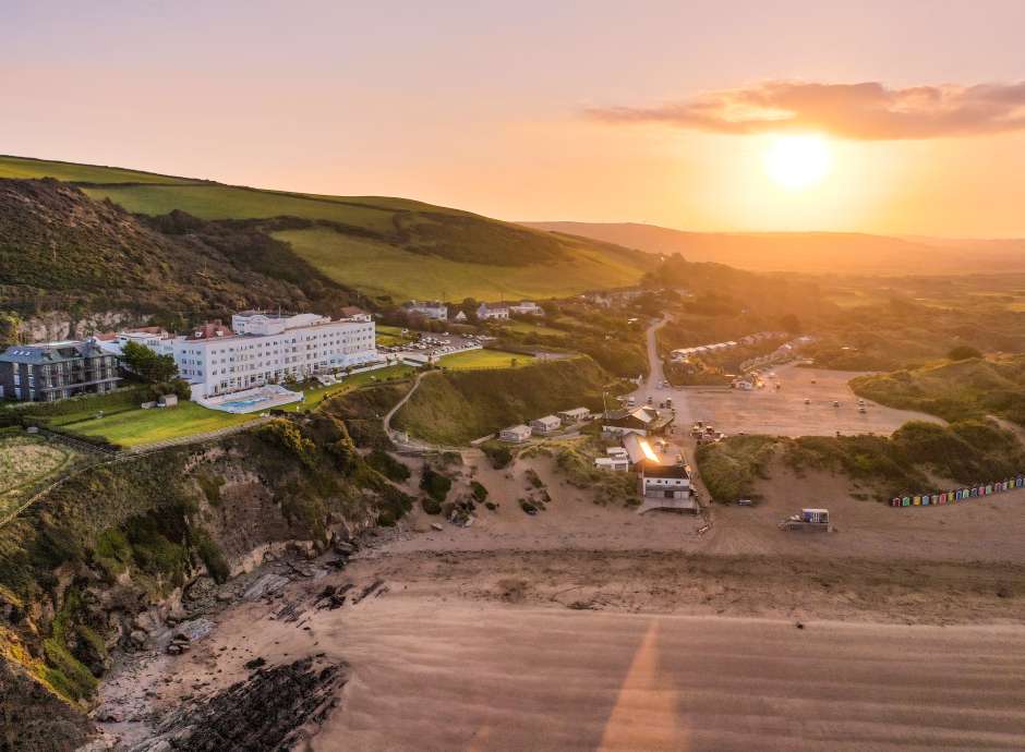 Sunrise at Saunton Sands Hotel